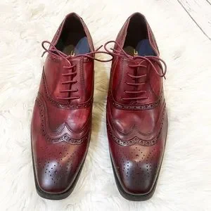Jump New York Leather Oxford Wingtip Sz 10 Jump | Shoes | Jump New York Red Ombr Leather Wingtip  main image 4